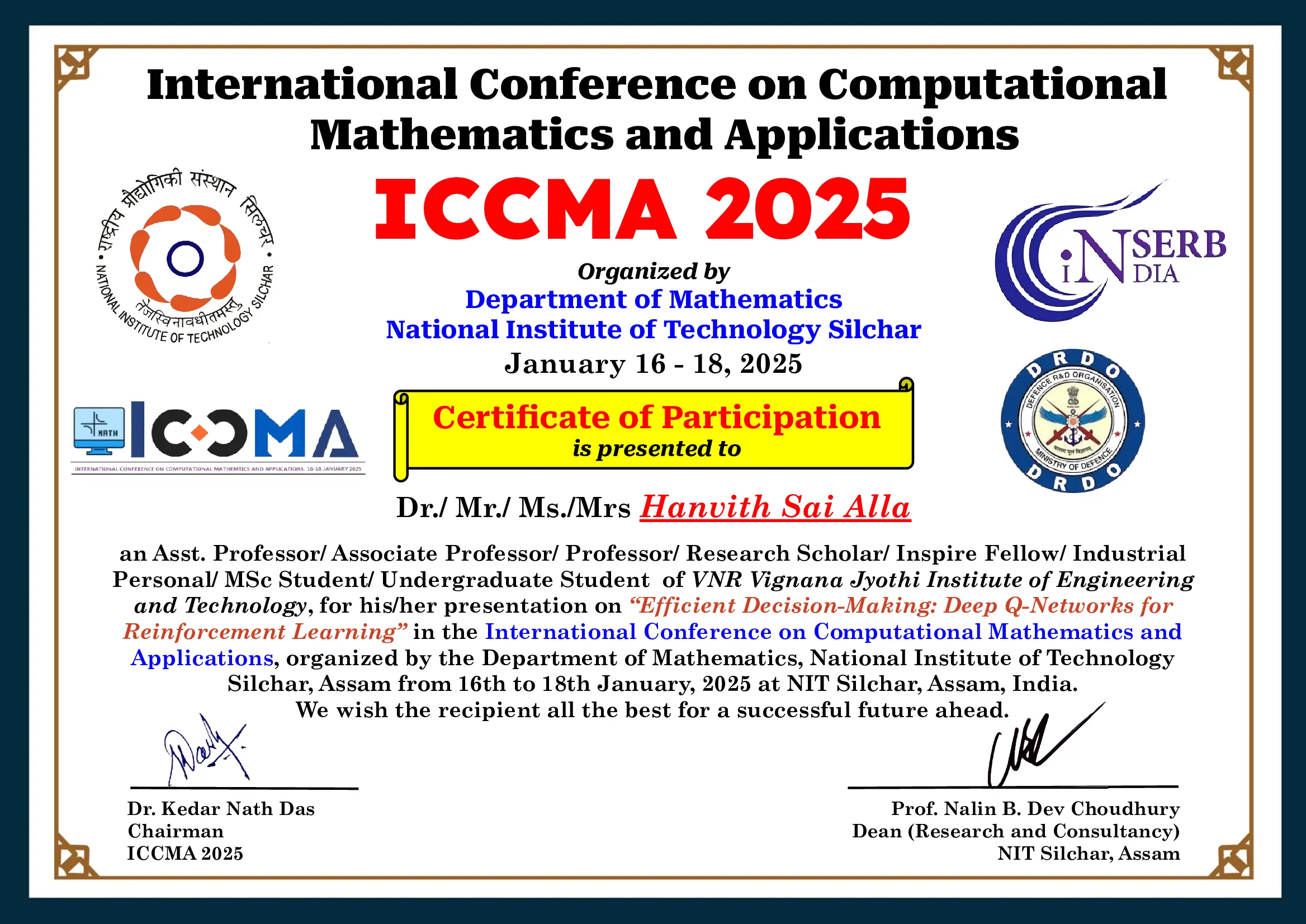 International Conference on Computational Mathematics and Applications (ICCMA) 2025